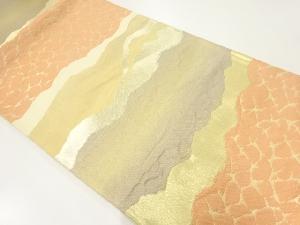 遠山模様織出し袋帯